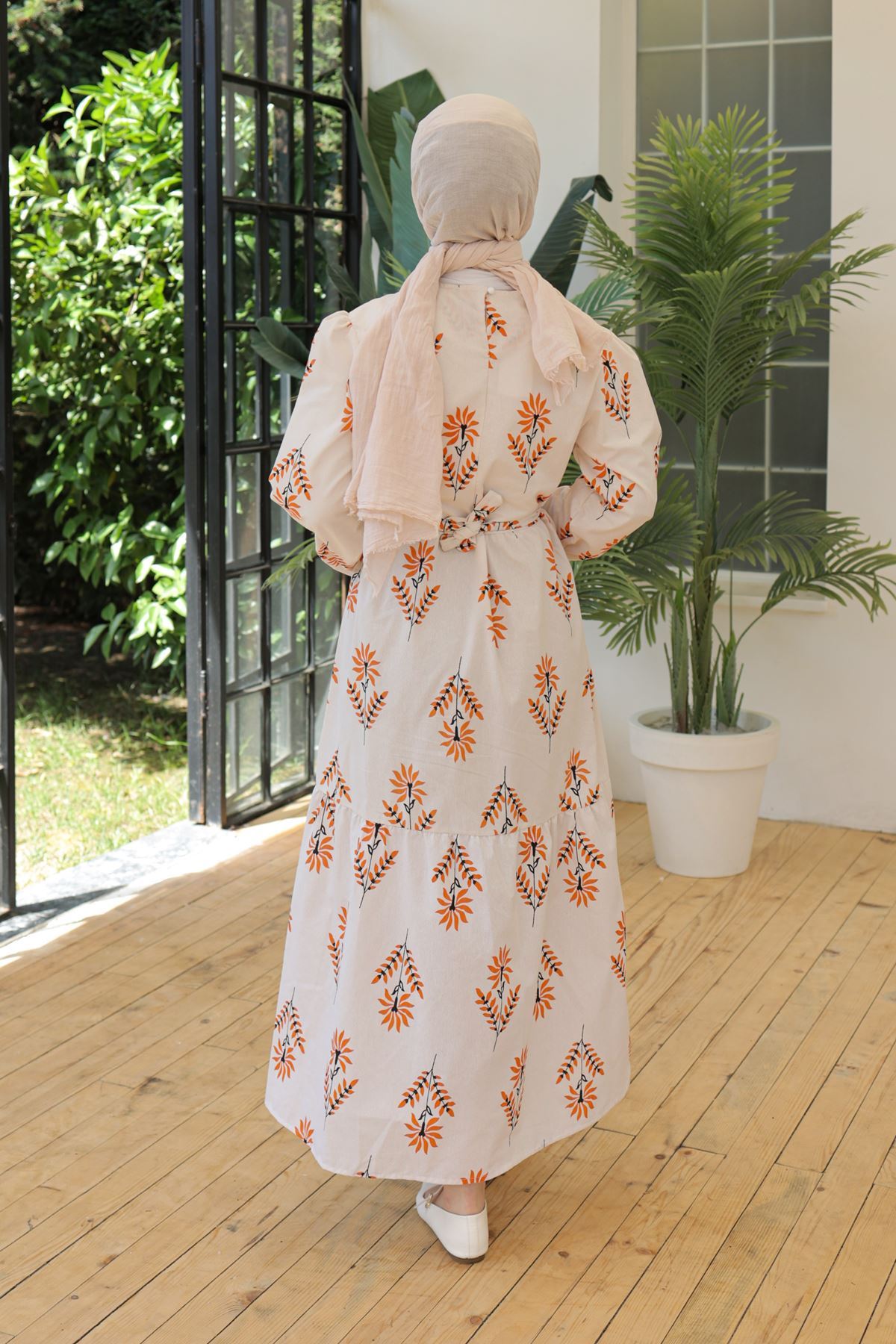 Belted Dress Orange - 18655.1778.