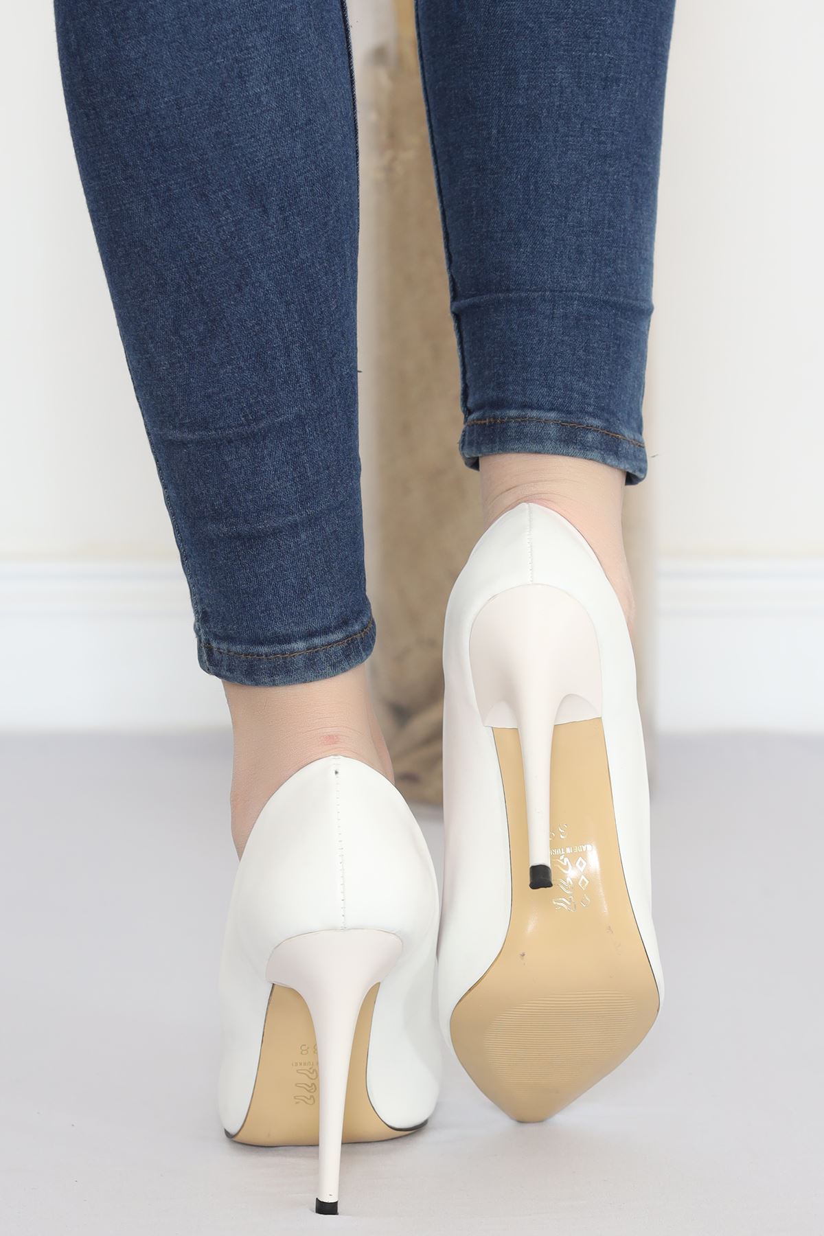 10 Cm Heeled Shoes White - 17348.264.