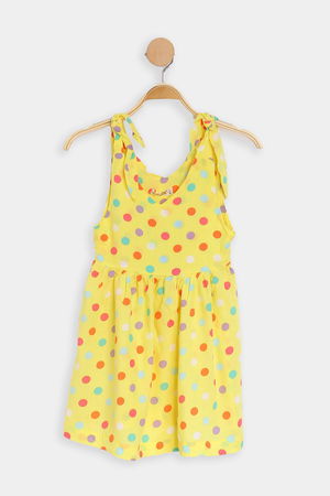 3-7 Years Polka Dot Dress Yellow - 623703.1576.