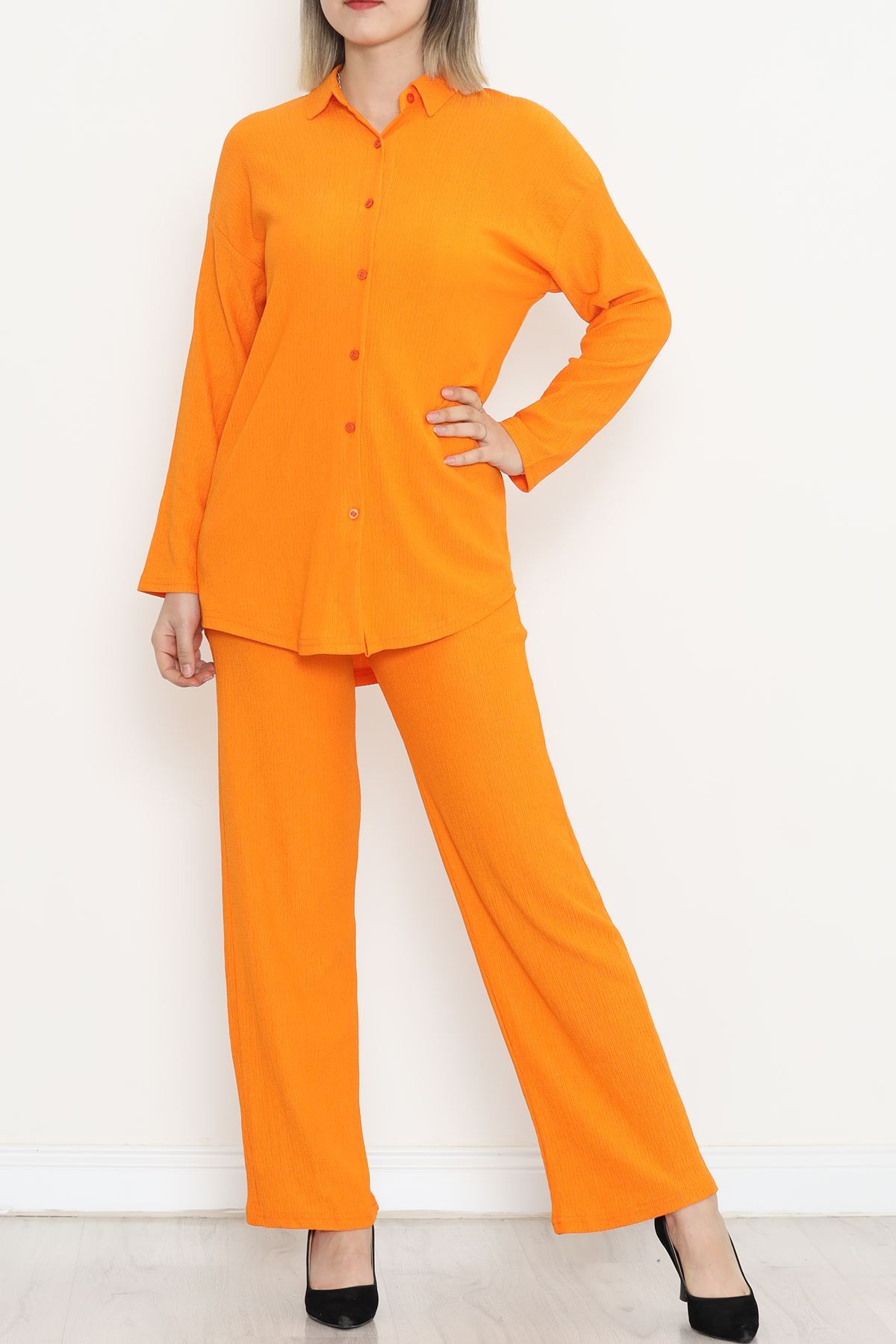 Seersucker Shirt Set Orange - 4592.1254.