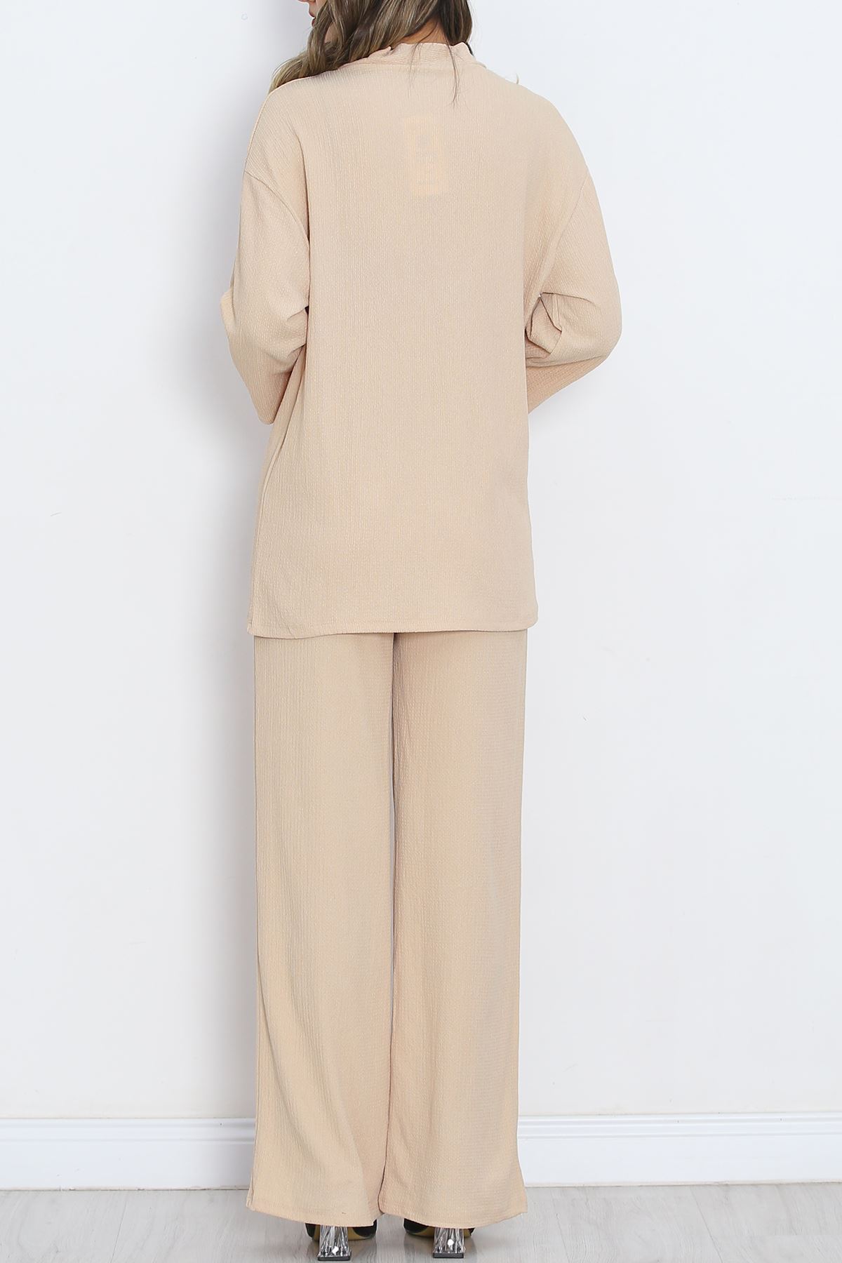 Long Kimono Suit Beige - 722.1247.