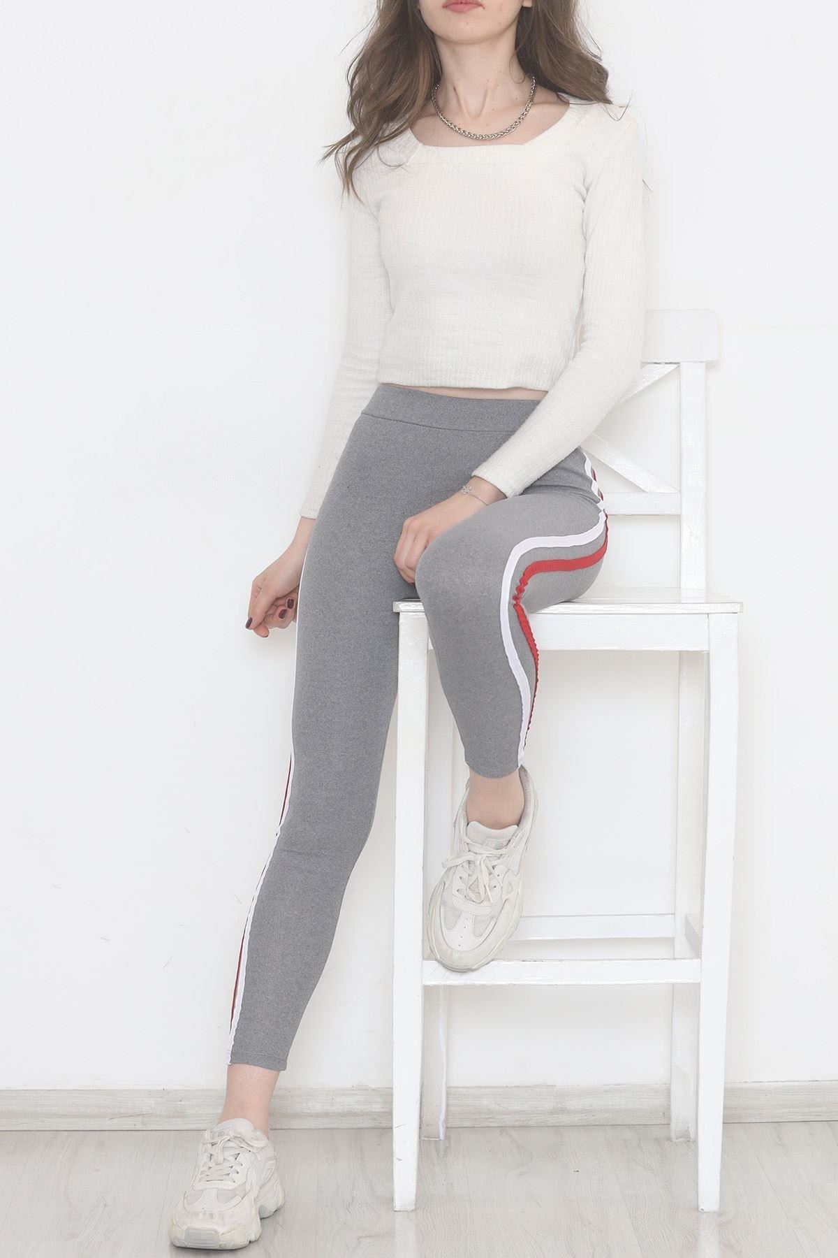 Double Stripe Ribbed Leggings Grikred - 9948.1567.