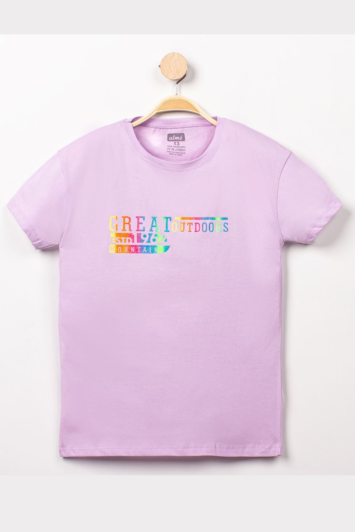 13-16 Years Printed Kids T-Shirt Lilac - 824091.1576.