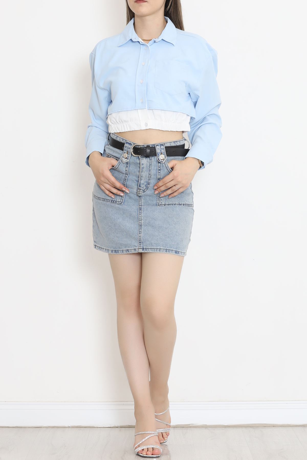 Crop Shirt with Pocket Bebemavi - 18584.1247.