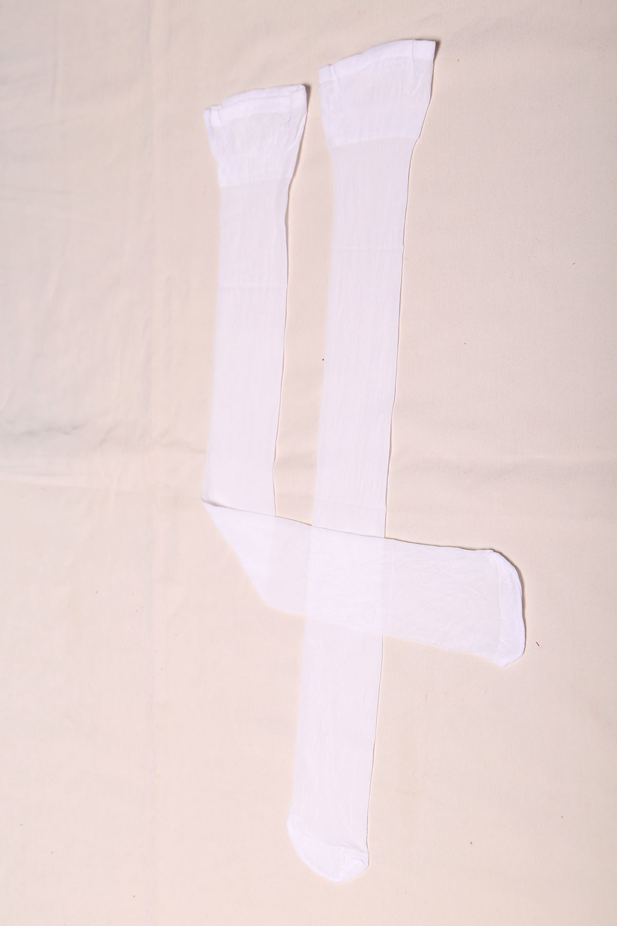 Garter Socks Without Lace White - 1100.1364.