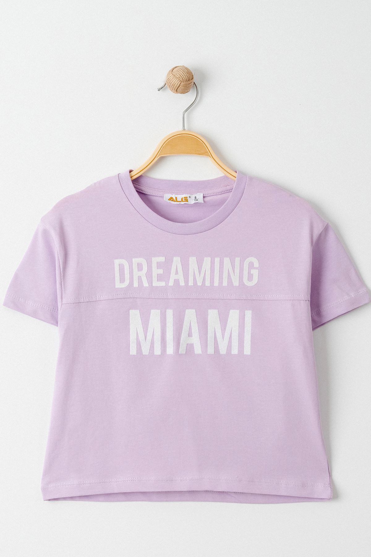 8-12 Years Printed Kids T-Shirt Lilac - 724678.1576.