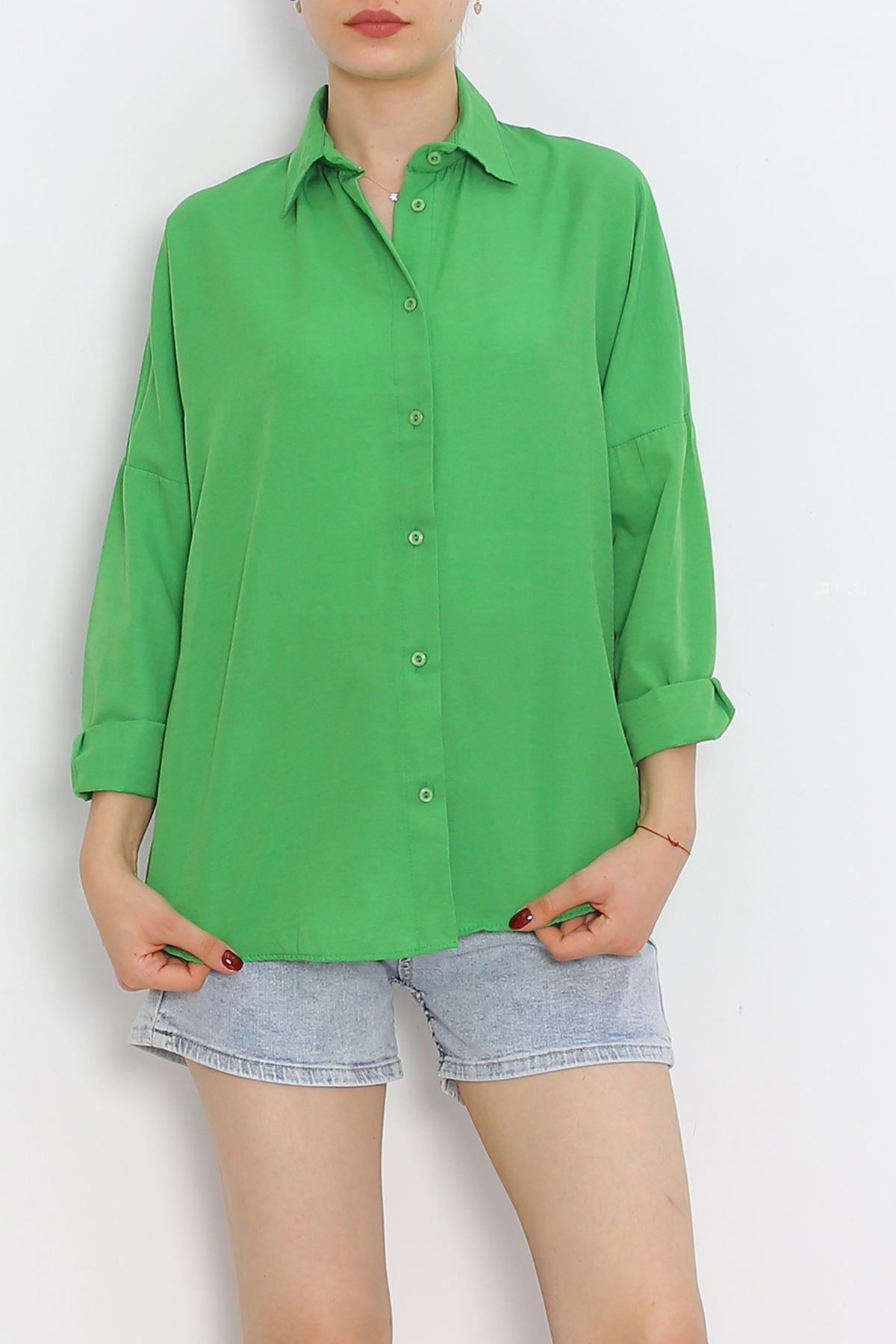 Oversize Shirt Green - 18934.1247.