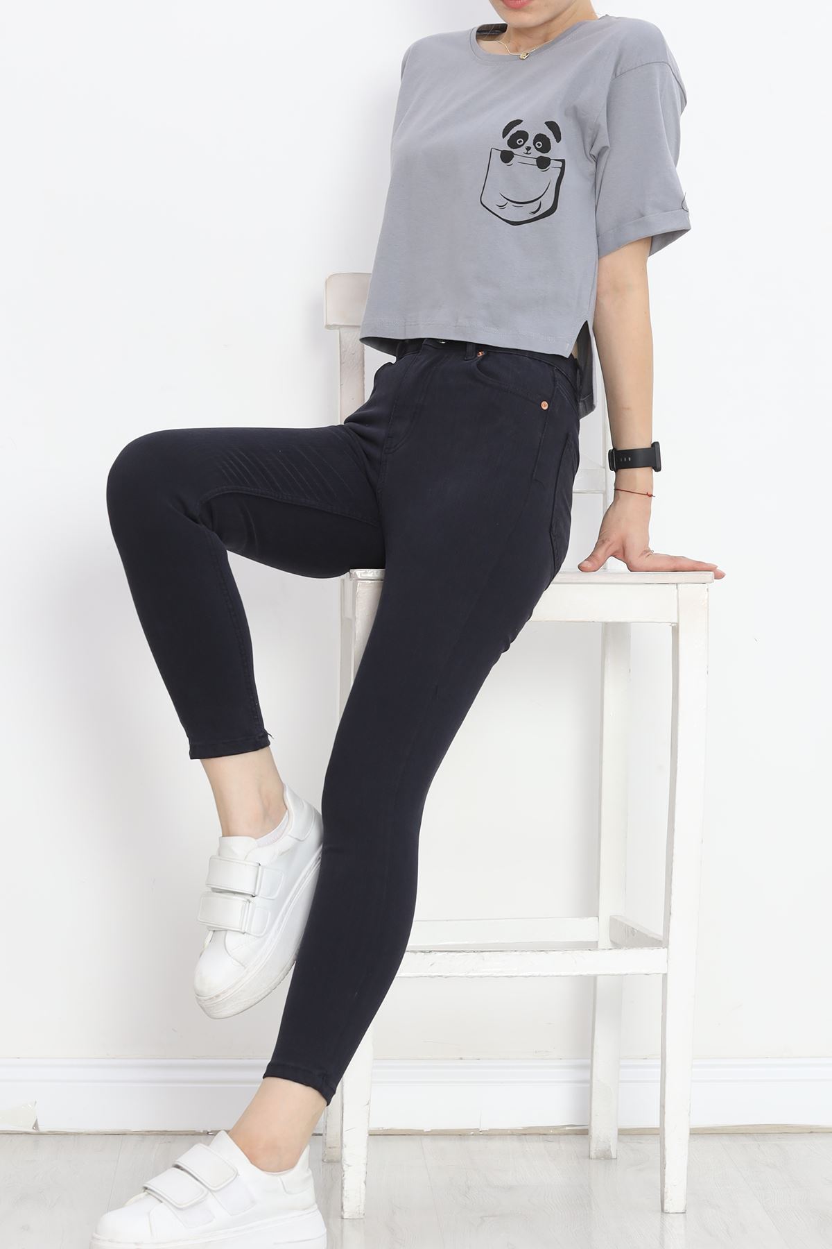 Narrow Leg Lycra Jeans Navy Blue1 - 18683.1431.