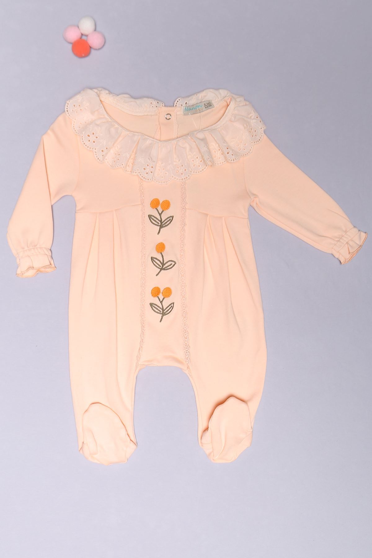 0-12 Months Baby Jumpsuit Salmon - 07651.1803.