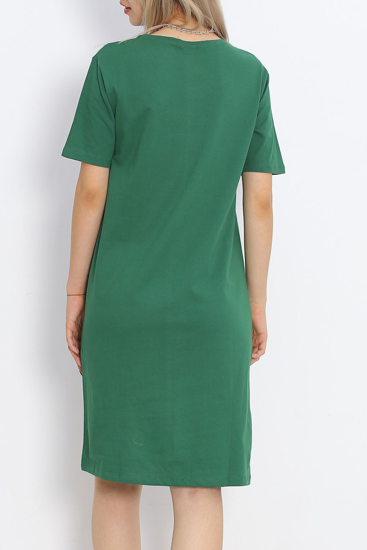 Printed Suprem Dress Emerald - 15867.1567.