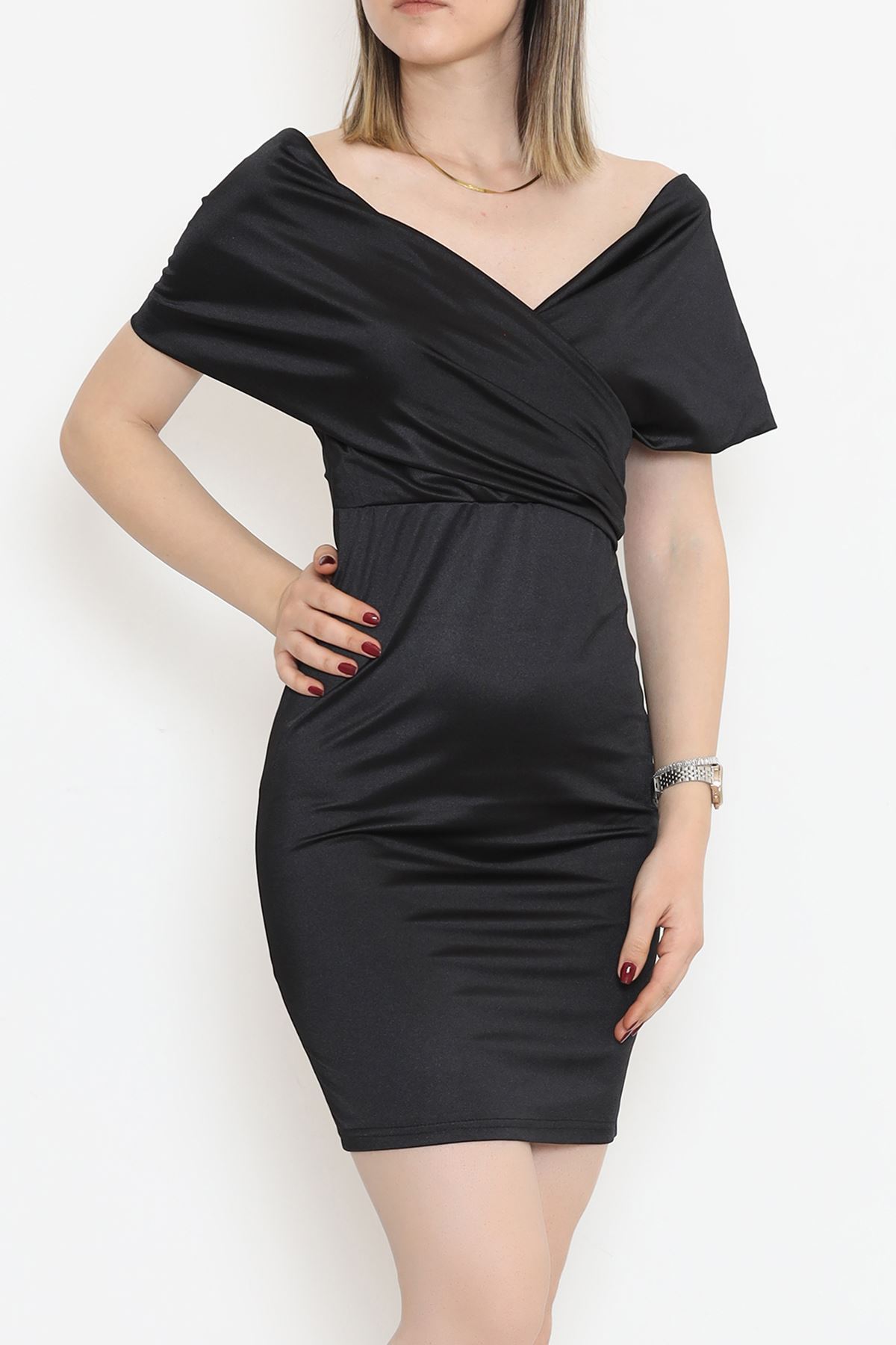 Satin Dress Black - 582833.1592.