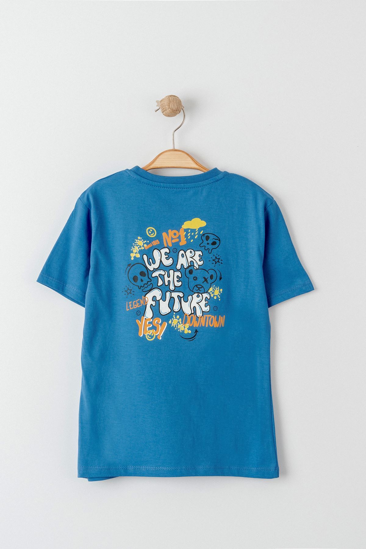 3-7 Years Printed Kids T-Shirt Indigo - 224258.1576.