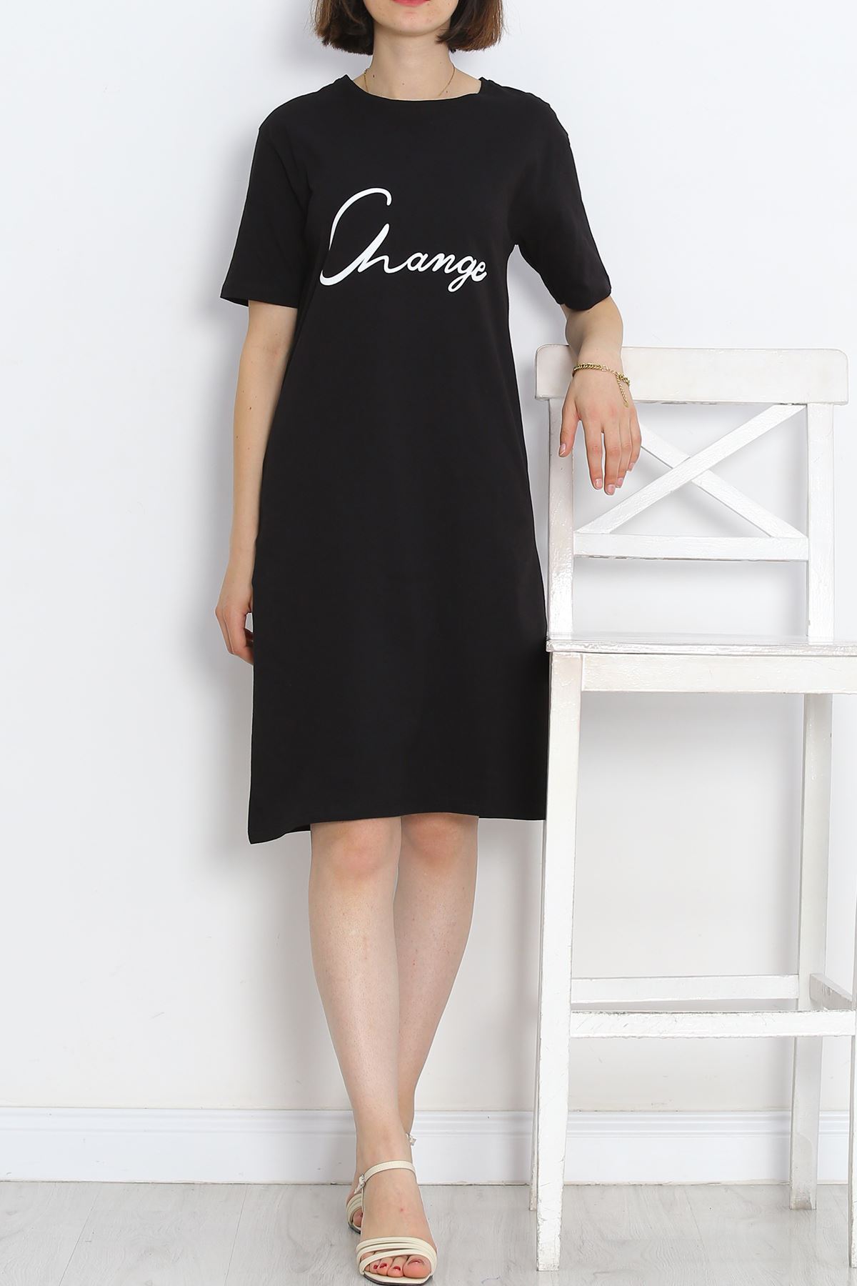 Printed Suprem Dress Black - 15867.1567.