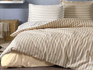 Özdilek Double Ranforce Duvet Cover Trioline Coffee