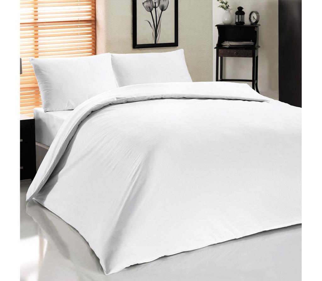 Hotel Double Duvet Cover Set White