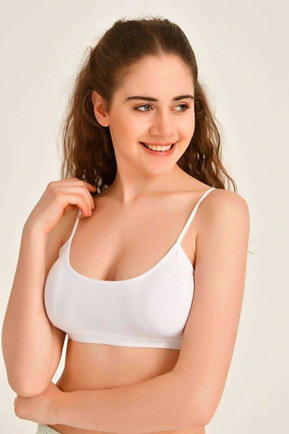 White Bustier with Padded Rope Straps 6pcs