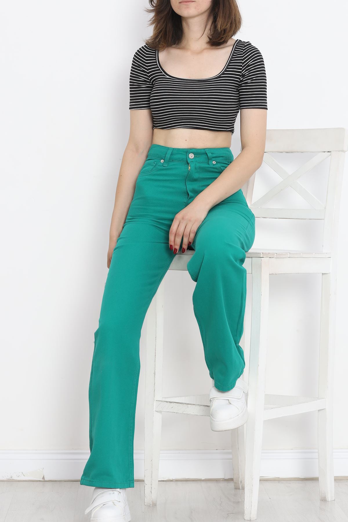 Palazzo Jeans Green