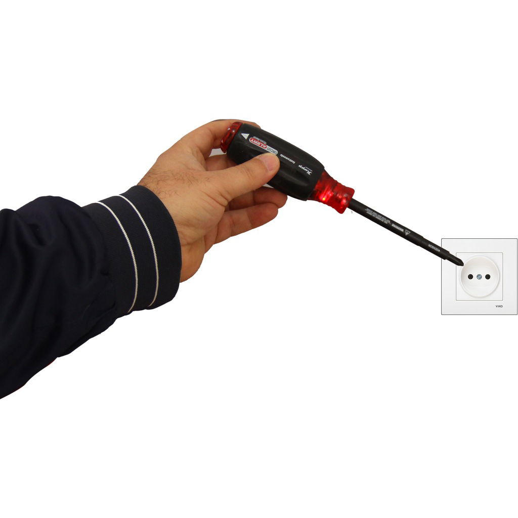 Screwdriver Voltage Test Screwdriver with Electronic Circuit Warning for Leak Detection - 100% German