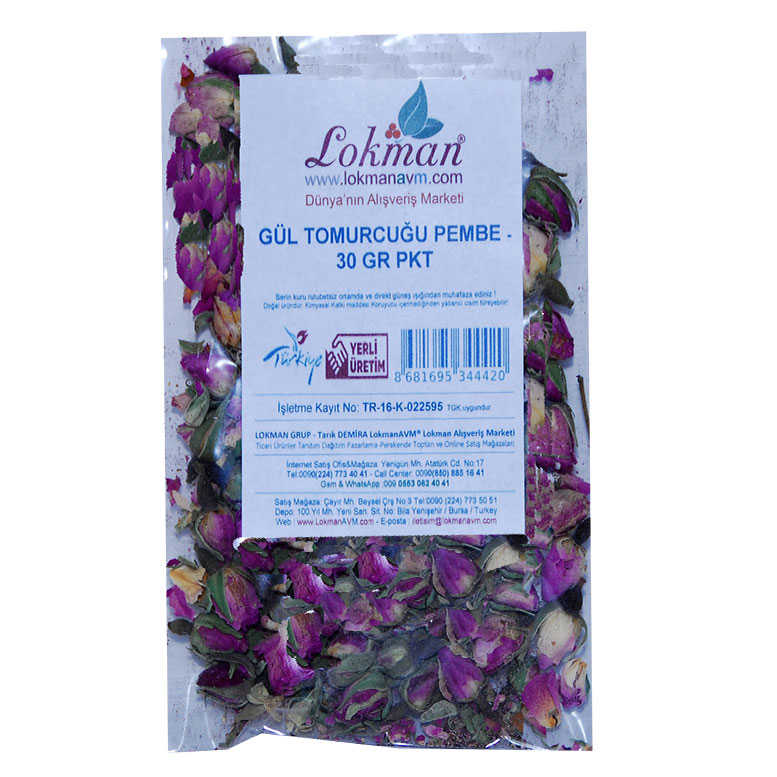 Rose Dried Bud Rose Bud Natural 30 Gr Package