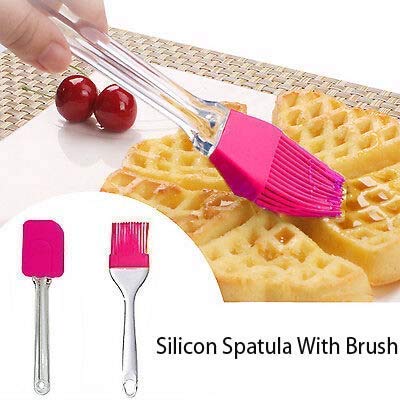 2'' Silicone Pastry - Pastry - Pastry Oil Brush and Spatula Set