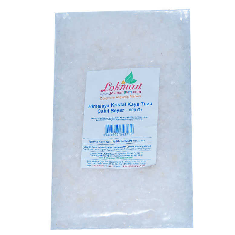 Edible Himalayan Crystal Rock Salt Pebble White 500 Gr