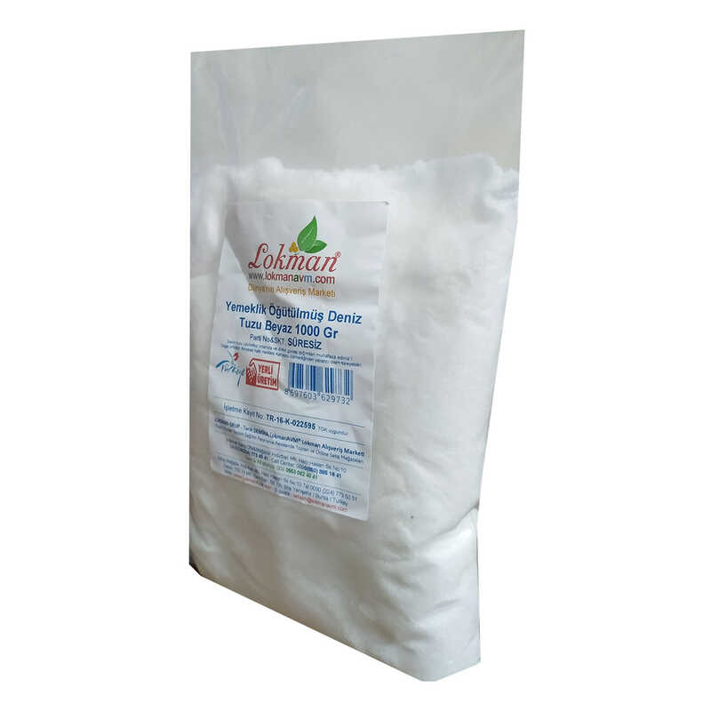 Edible Ground Sea Salt White 1000 Gr