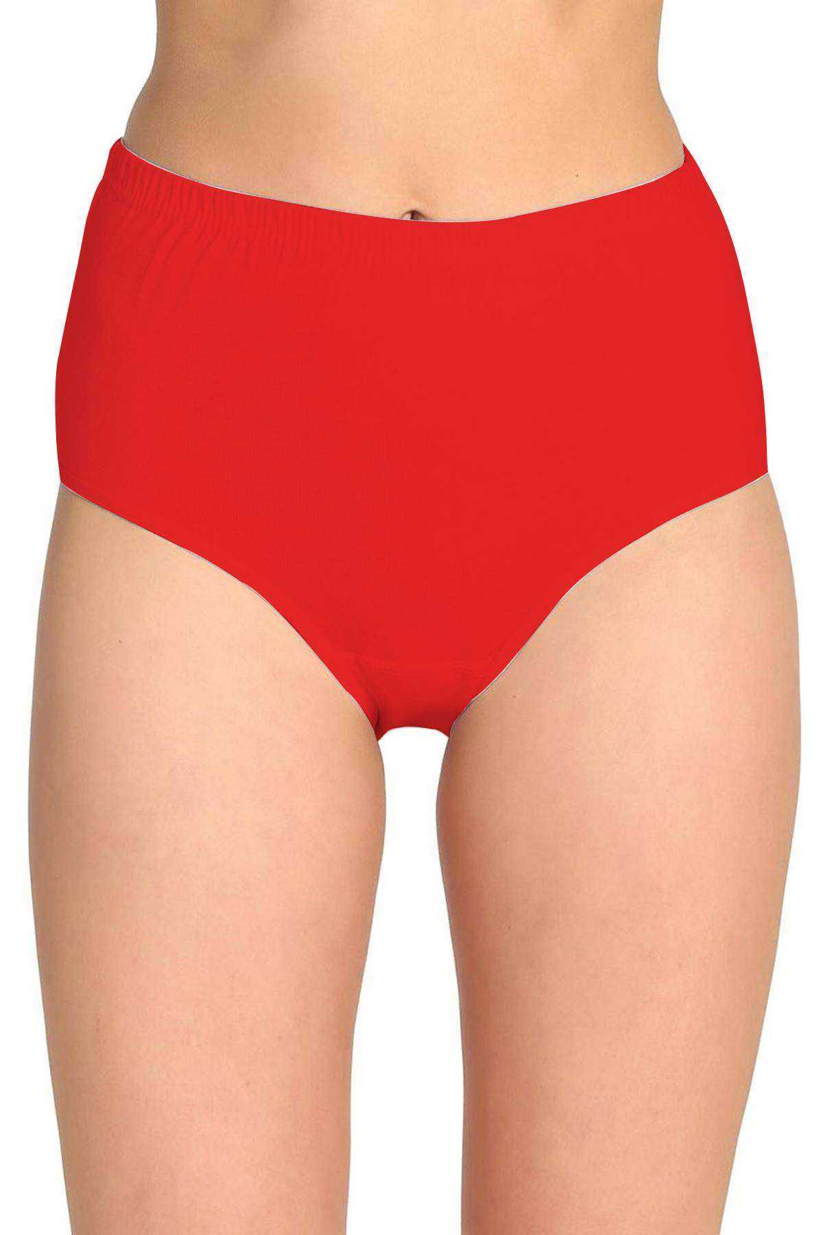 4Pcs Women High Waist Bato Thick Rubber Panties S13