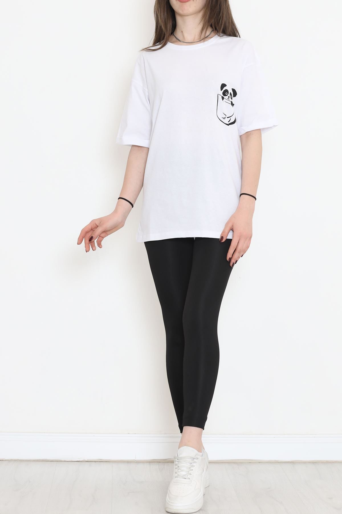 Pocket Printed T-Shirt White