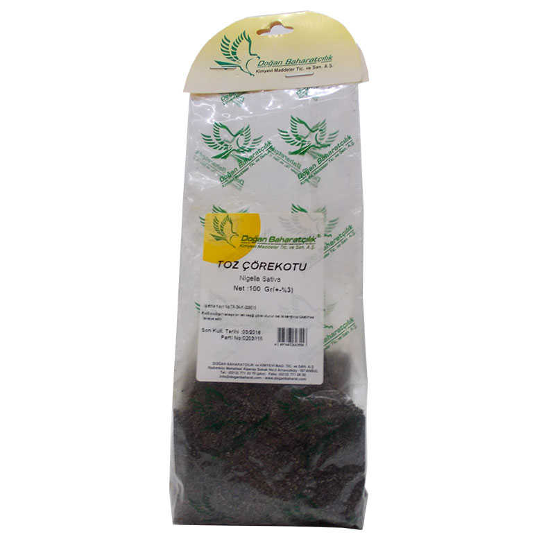 Black Cumin Seed Natural Ground 100 Gr Package