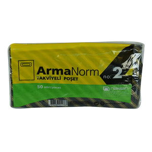 ArmaNorm Reinforced Bag Pouch Mixed Pattern Color 35X25 50 Pieces No:2