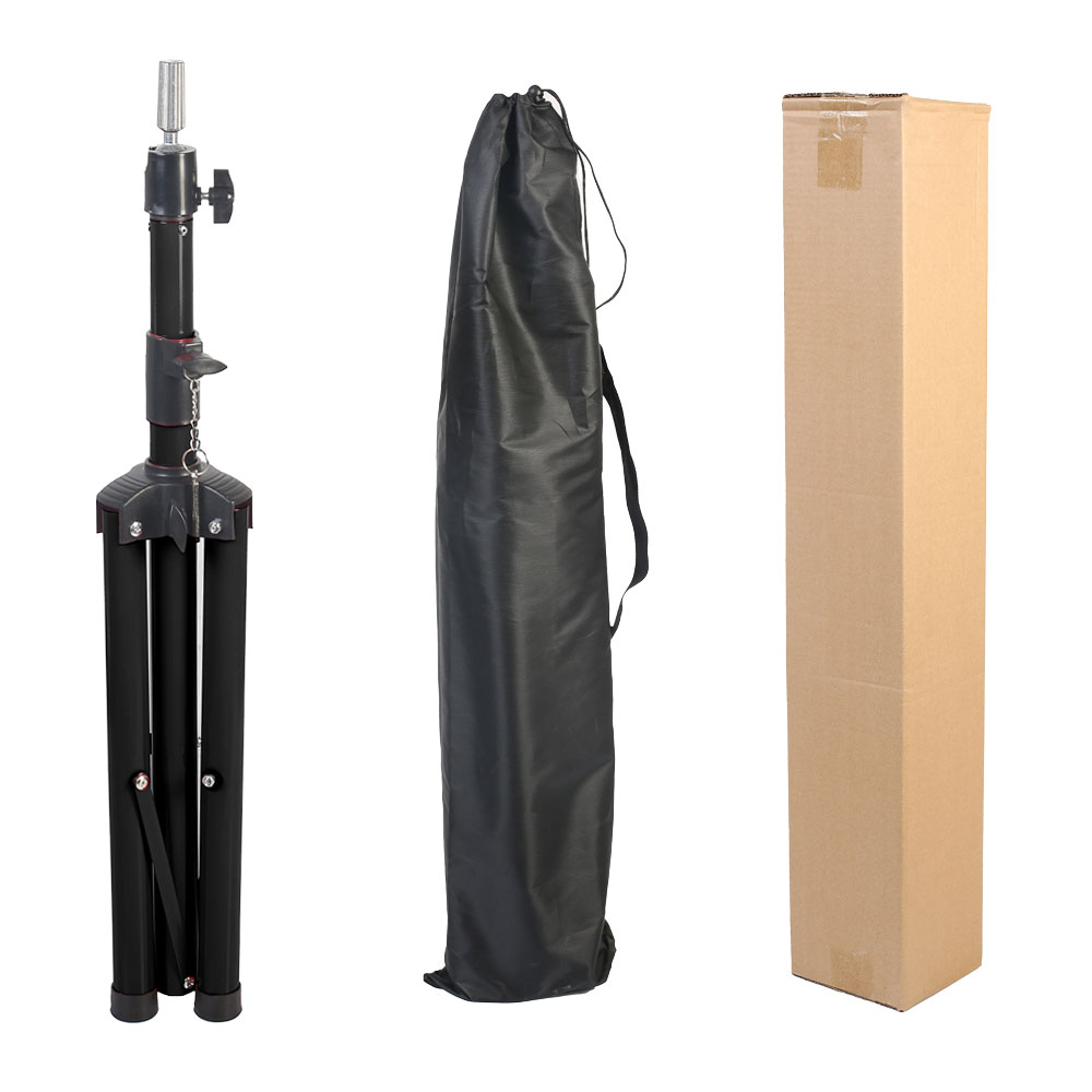 Metal Tripod / Black + Carrying Case For Custom Hairdresser Training Manikin