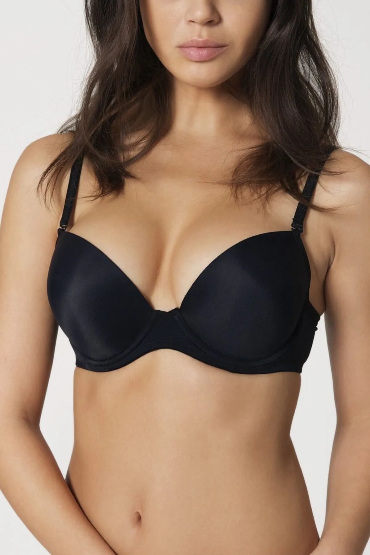 Women's Black Unpadded Basic Bra 8300