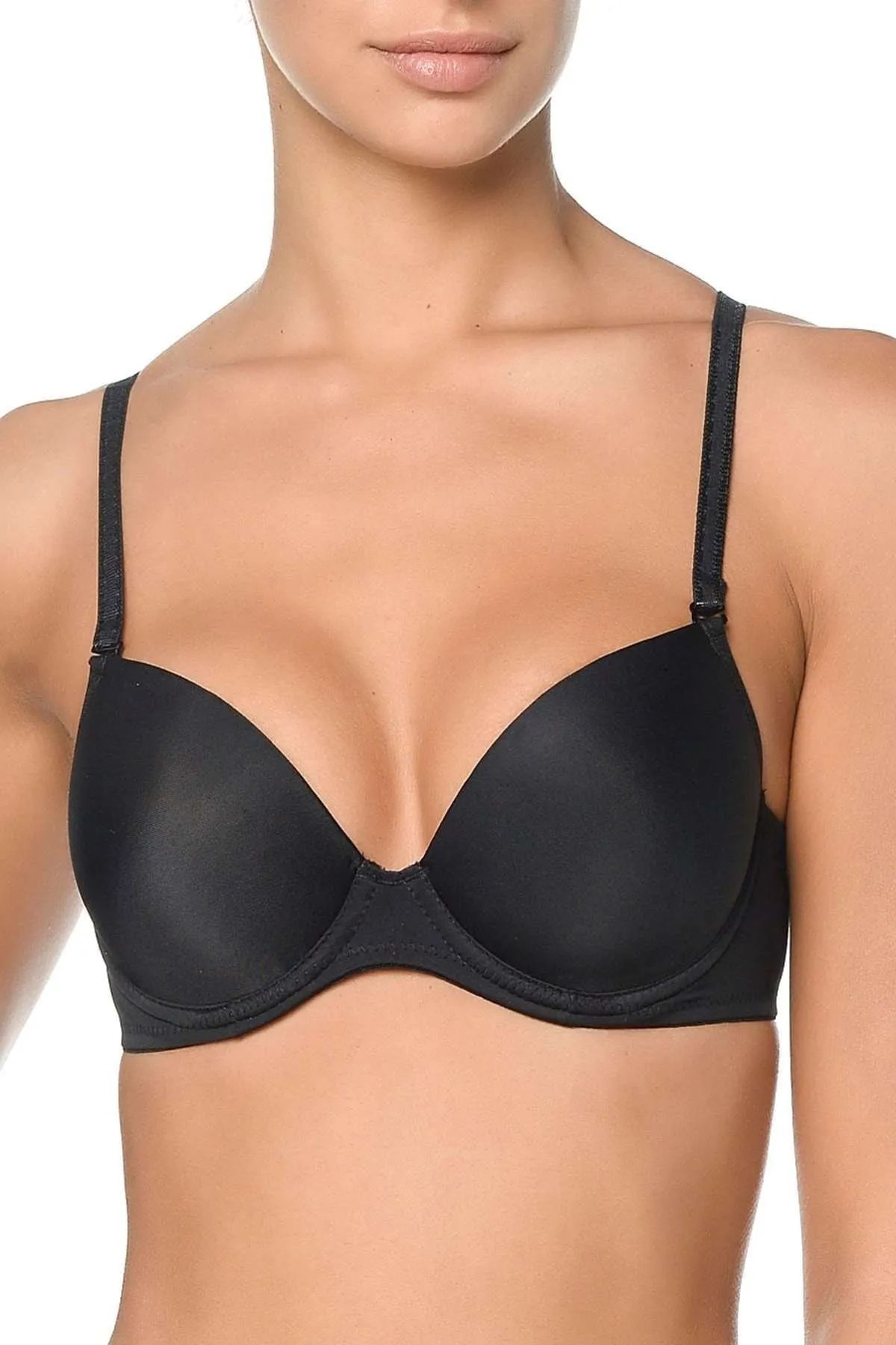 Women's Black Unpadded Basic Bra 8300