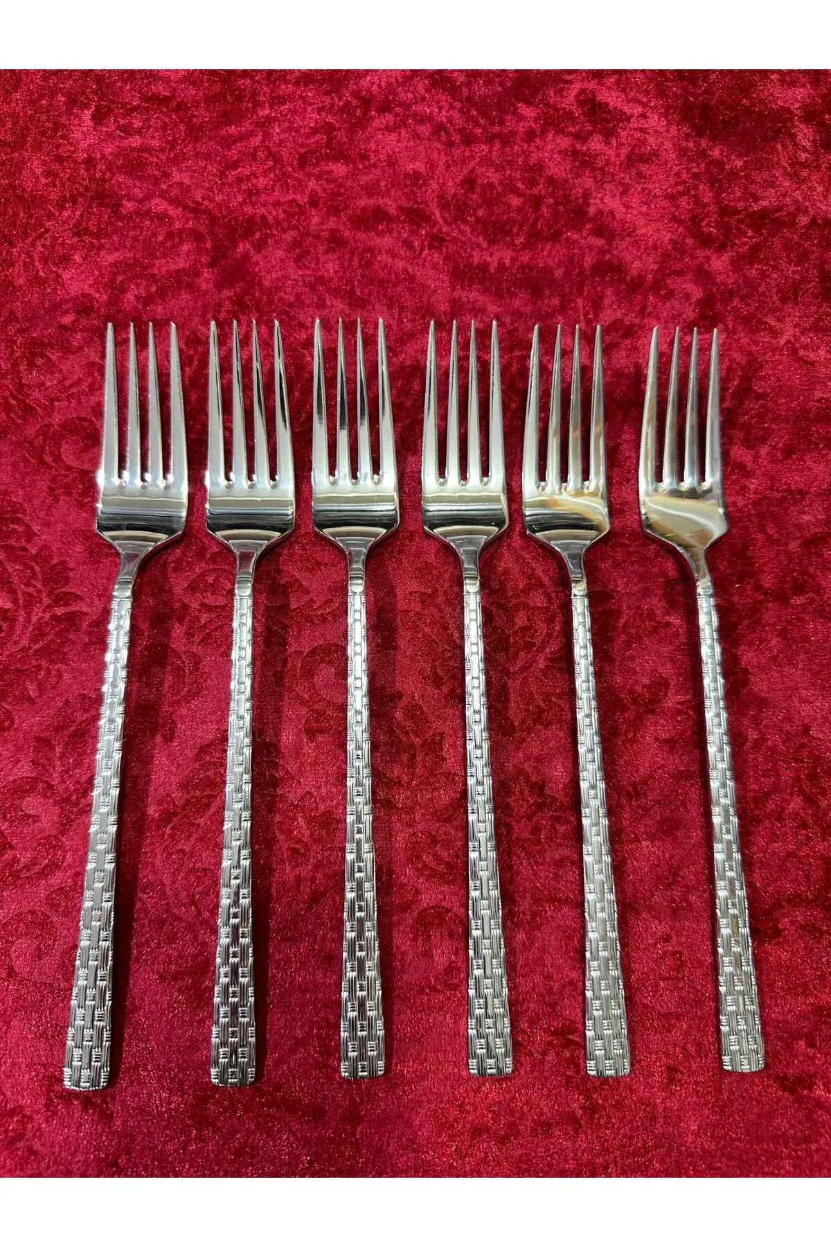 6-Piece Luxury Wicker Dinner Fork Turk-69022