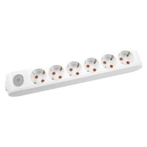 Viko Multi-Let Six Socket Switch Grounded