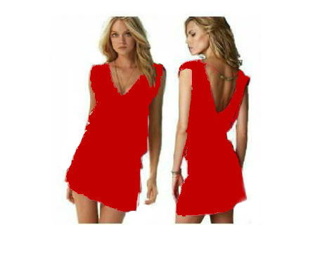 Lycra Beach Dress - Size 1 - Red