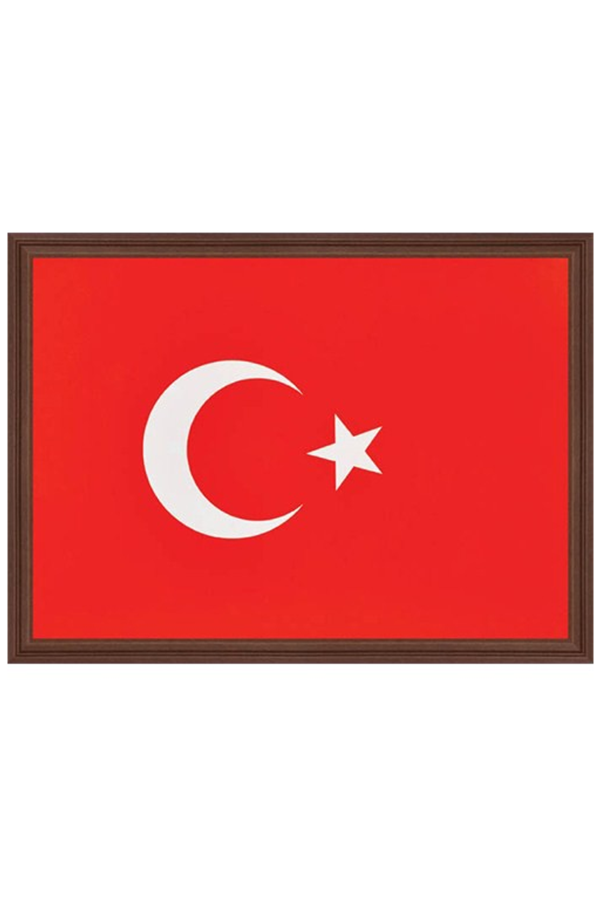 Turkish Flag 25X35 Mdf Framed