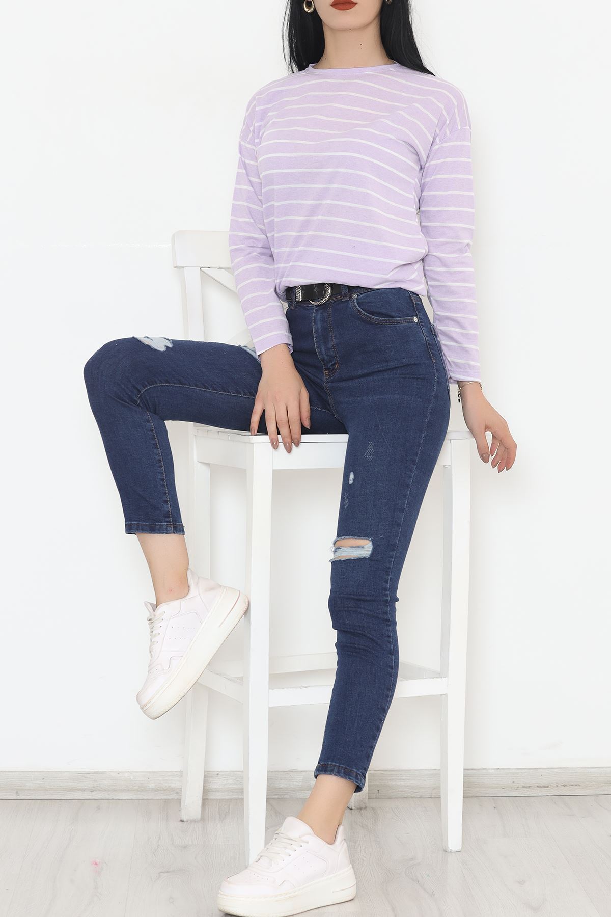 Striped Tunic Lilac