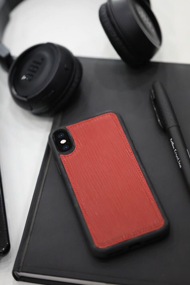 Red Leather iPhone X/XS Case