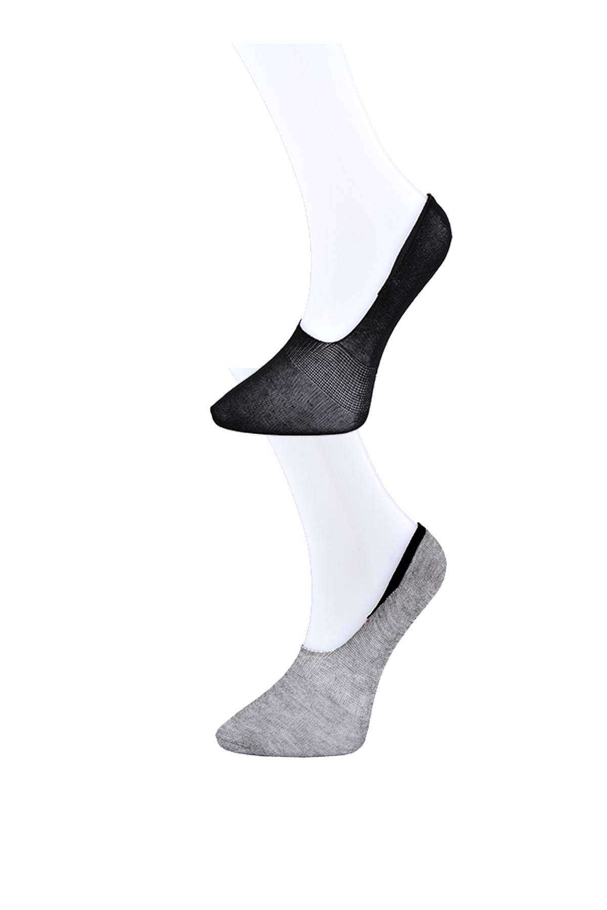 Black and Gray Women's Babet Socks 6 pairs