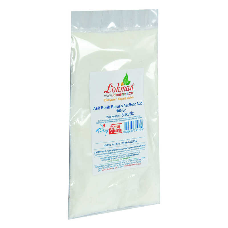 Asit Borik Borasis Asit Boric Acid 100 Gr Package