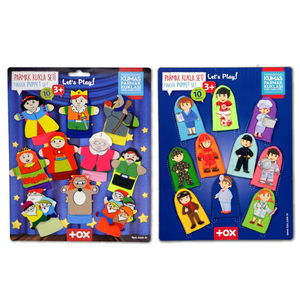 2 Sets - 20 Pieces Fairy Tale Heroes and Professions Finger Puppet