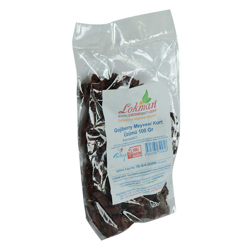 Gojiberry Fruit Wolfberry Natural 100 Gr Package