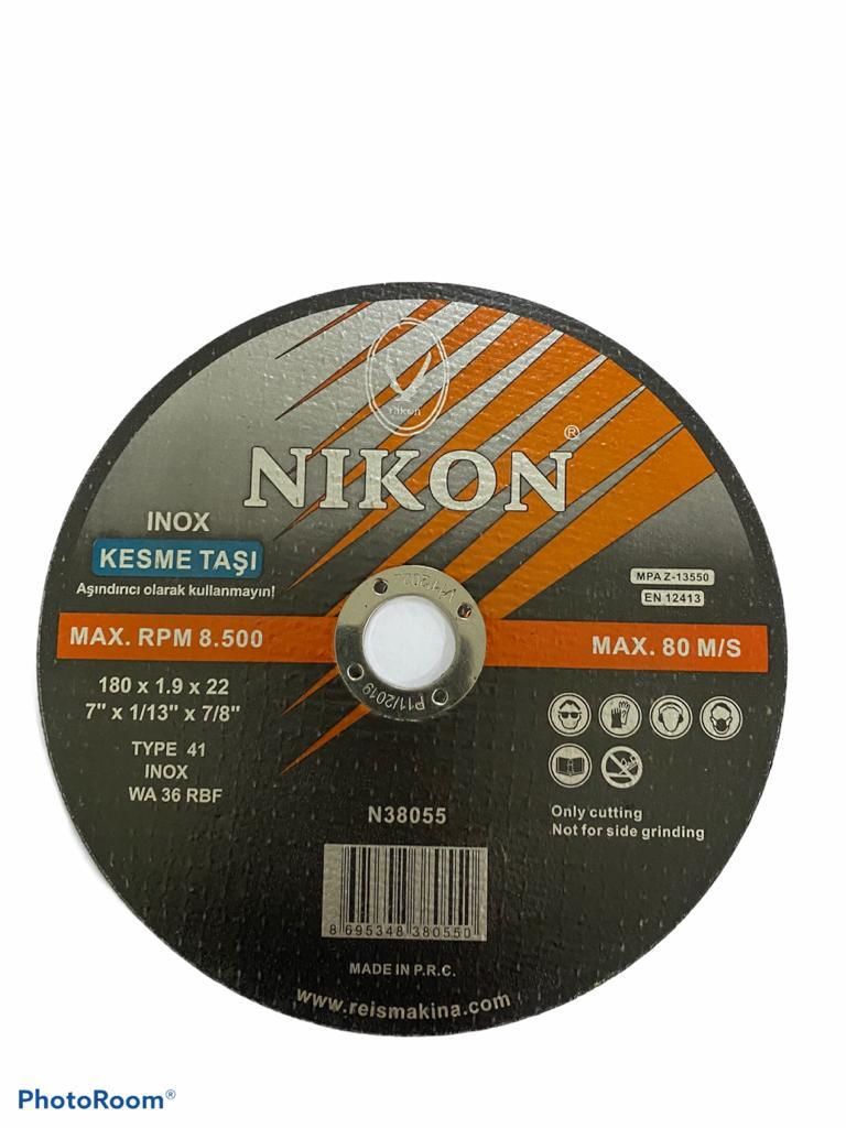 Nikon 38055 Flat 180X1.9X22mm Inox Cutting Wheel