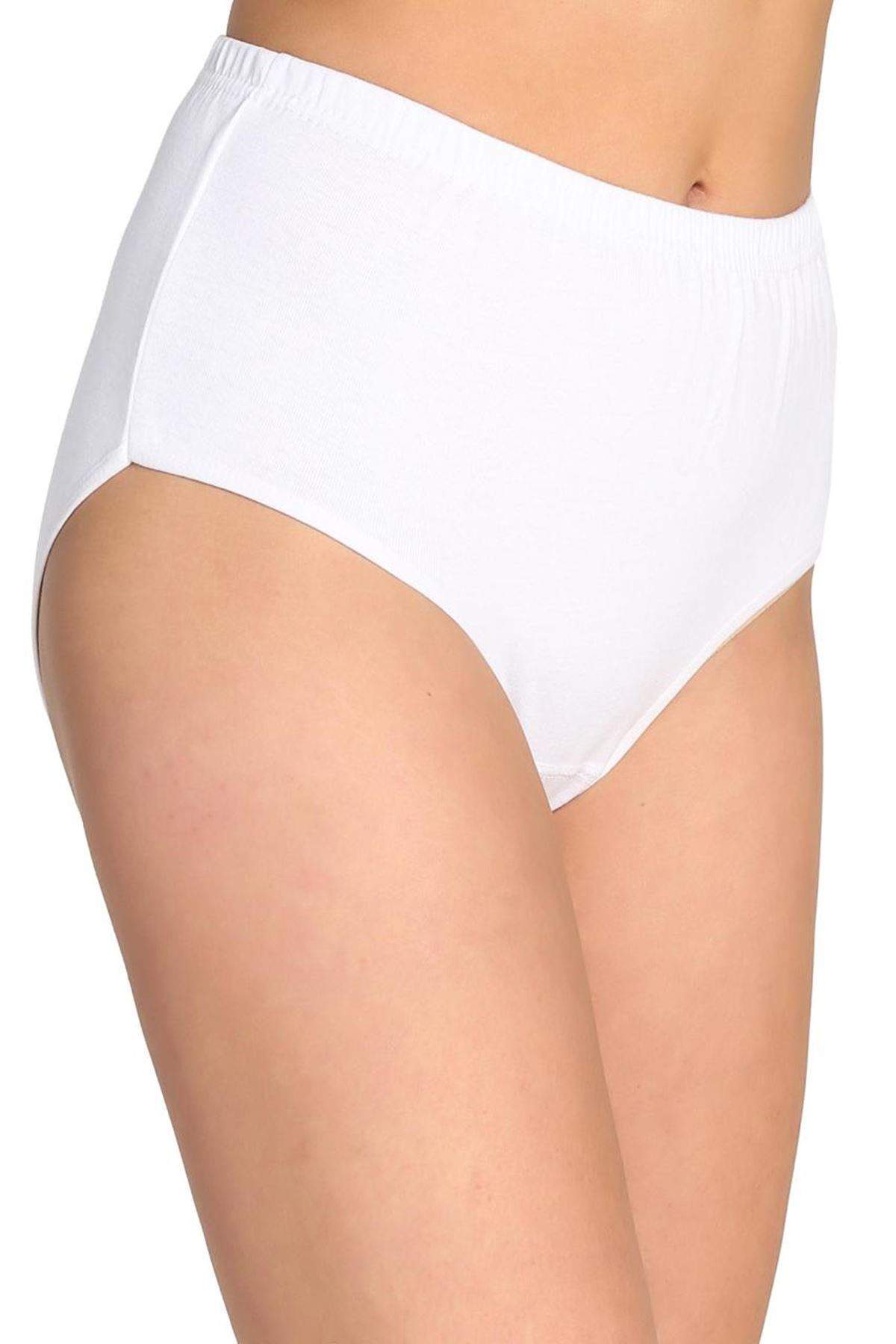 Women's High Waist Bato Thick Rubber Panties White