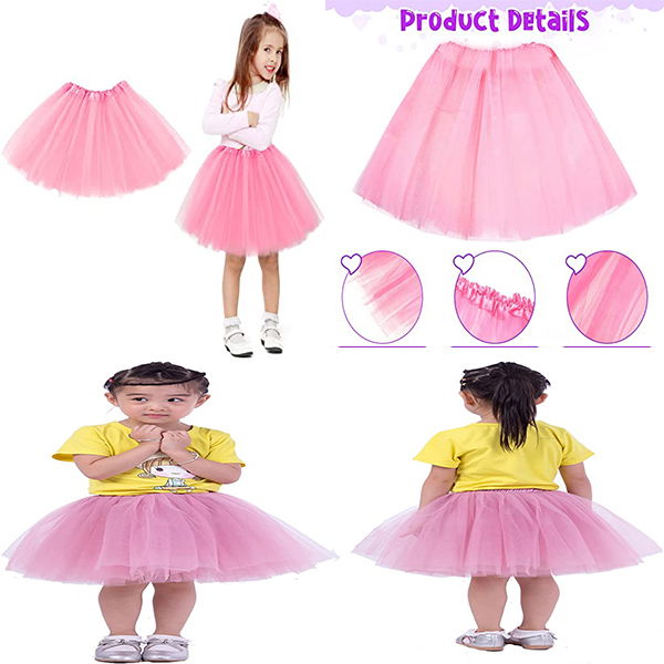 Pink Color Tutu Skirt Ballet Skirt Show Skirt Kids Baby Size