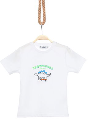 1-4 Years Printed Kids T-Shirt White