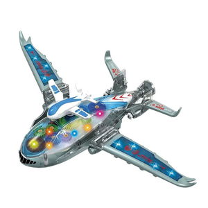 Ground Hovering Lighted Sound Movable Mechanism Fighter Airplane 43x27 Cm