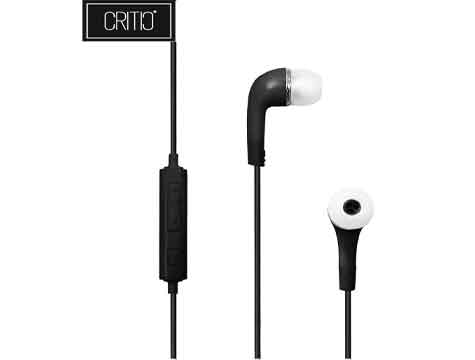 Critic Earbuds - Microphone Black