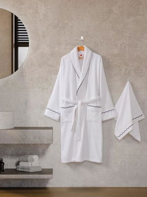 Classic Bathrobe Set Josina M-L Women